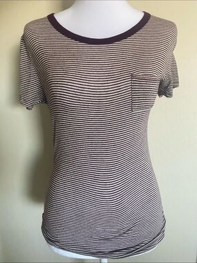 Junior’s Burgundy Striped Shirt